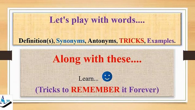 Cogent: How to Remember English vocabulary with tricks mnemonics synonyms antonyms examples