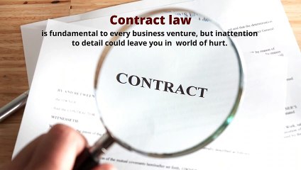 Contract Law - David J Franks Attorney-at-Law