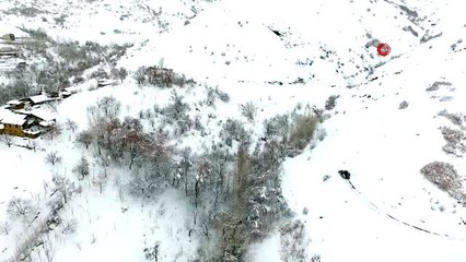 Bayburt'ta Mayıs ayında karla mücadele