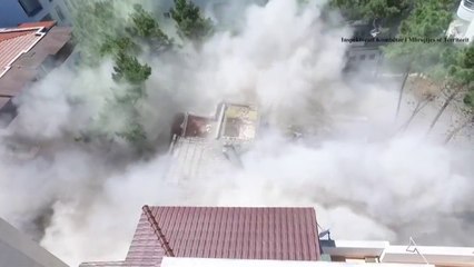 Durrës/ U përdorën 6 kg tritol, ky është momenti i shembjes së pallatit të dëmtuar nga tërmeti