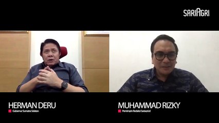Rizky Corner Ketahanan Pangan Saat Pandemi Covid-19 Bersama Gubernur Sumsel Herman Deru