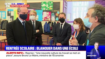 Rentrée scolaire: Blanquer dans une école - 11/05