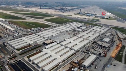 Yeşilköy pandemi hastanesi inşaatı 34. gününde