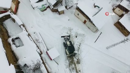 Mayıs Ayında Karla Mücadele Havadan Görüntülendi