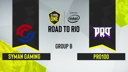 CSGO - pro100 vs. Syman Gaming [Mirage] Map 3 - ESL One Road to Rio - Group B - CIS