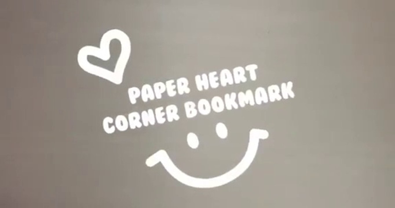 DIY Paper heart bookmark