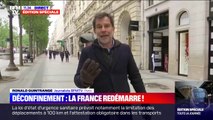 Déconfinement: une timide reprise sur les Champs-Élysées