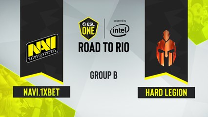 CSGO - NAVI.1XBET vs. Hard Legion Esports [Dust2] Map 2 - ESL One Road to Rio - Group B - CIS