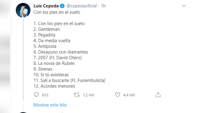 Cepeda comenta las canciones de su próximo disco