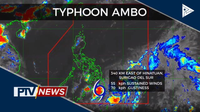 PTV INFO WEATHER: Bagyong #AmboPH, bahagyang lumakas