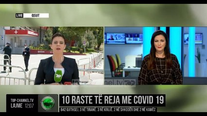 10 raste të reja me Covid-19/ 842 gjithsej,  3 në Tiranë, 3 në Krujë, 2 Shkodër, dhe 2 Kamëz