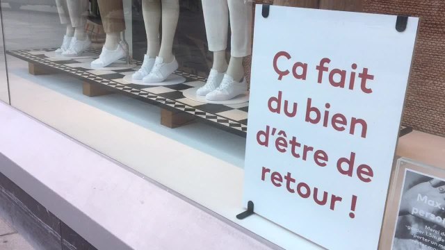Chaussée d’Ixelles très fréquentée pour la réouverture (vidéo Germani)