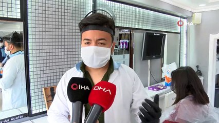 Esenler’de açılışın ilk gününde berber ve kuaförler denetledi