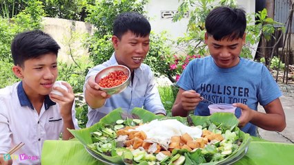 Làm Mâm Bún Đậu Mắm Tôm Siêu Cay Khổng Lồ Ăn Sấp Mặt