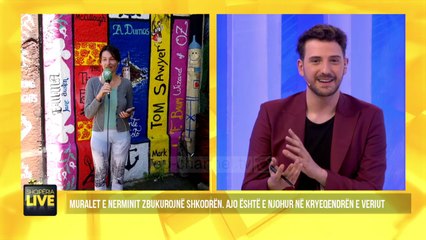 Pasioni i veçante i ekonomistes, të pikturoj muret e qytetit - Shqipëria Live, 7 Maj 2020