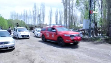 İtfaiye şehidi memleketi Erzurum'da son yolculuğuna uğurlandı