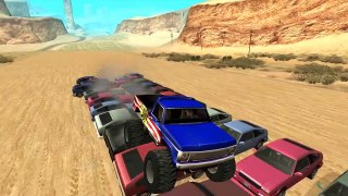 GTA 5 VS GTA SAN ANDREAS MONSTER TRUCK - WHICH IS BEST