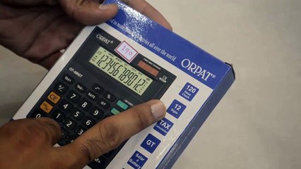 Unboxing and Review Orpat OT-400GT Check and Correct Basic Calculator