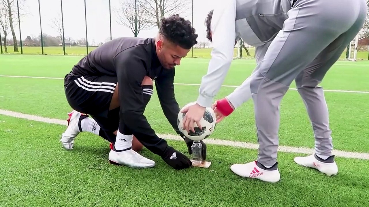 STEVEN GERRARD & F2 AMAZING SHOOTING SESSION! _WATER-BOTTLE EDITION_