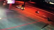 Vídeo mostra momento em que Palio atinge Cruze estacionado na Avenida Brasil