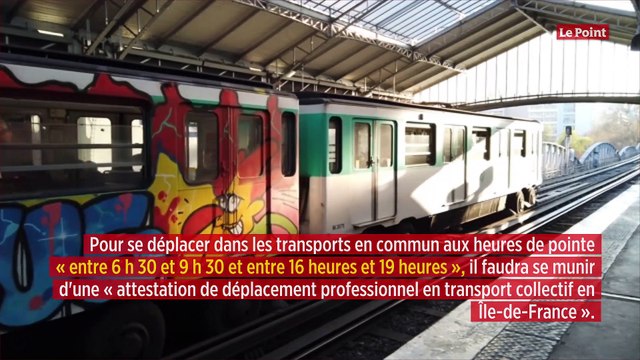 Confinement : que disent les nouvelles attestations pour les transports en Île-de-France