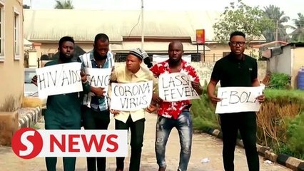 Nigerian comics fight Covid-19 with gags and slapstick slaps