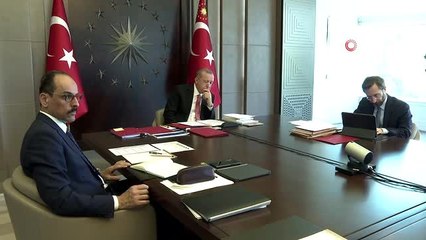 Cumhurbaşkanlığı kabinesi video konferansla toplandı