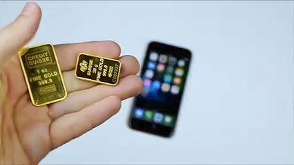 'Tra tấn' iPhone 7 bằng vàng nóng chảy