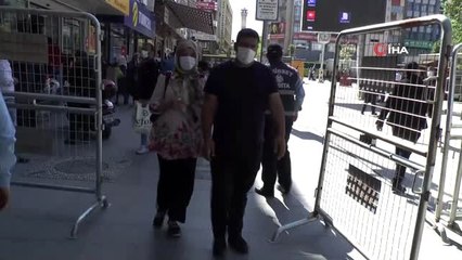 Gaziantep'in kalabalık caddelerine maskesiz giriş yasaklandı