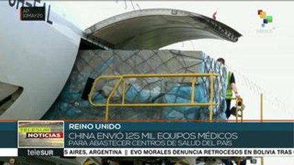 Envía China a Reino Unido 125 mil equipos médicos contra la Covid-19