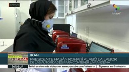Pdte. iraní alaba a la autoridad sanitaria en el combate a la pandemia