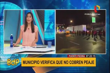 Puente Piedra: personal municipal verificó que no se cobre peaje durante estado de emergencia