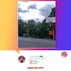 Yok artık: Topukla basket attı!
