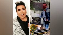 Murat Övüç bu kez babasının mezarı başında video çektirdi: Bakın babamın mezarlığı siyah granit yapıldı...