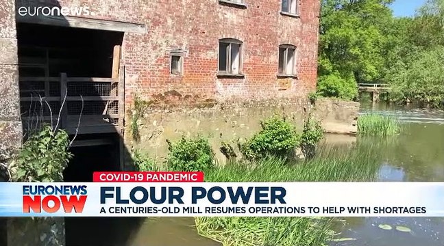 Coronavirus: 1,000-year-old mill brought back to life after lockdown baking sparks flour shortages