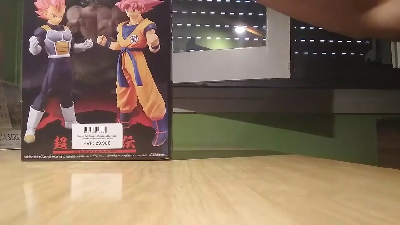 unboxing figura goku saiyan dios dragon ball super broly