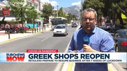 Coronavirus: As shops reopen in Greece, owners fear second wave – and second lockdown