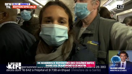 Les reporters omniprésents dans les transports bondés en Île-de-France