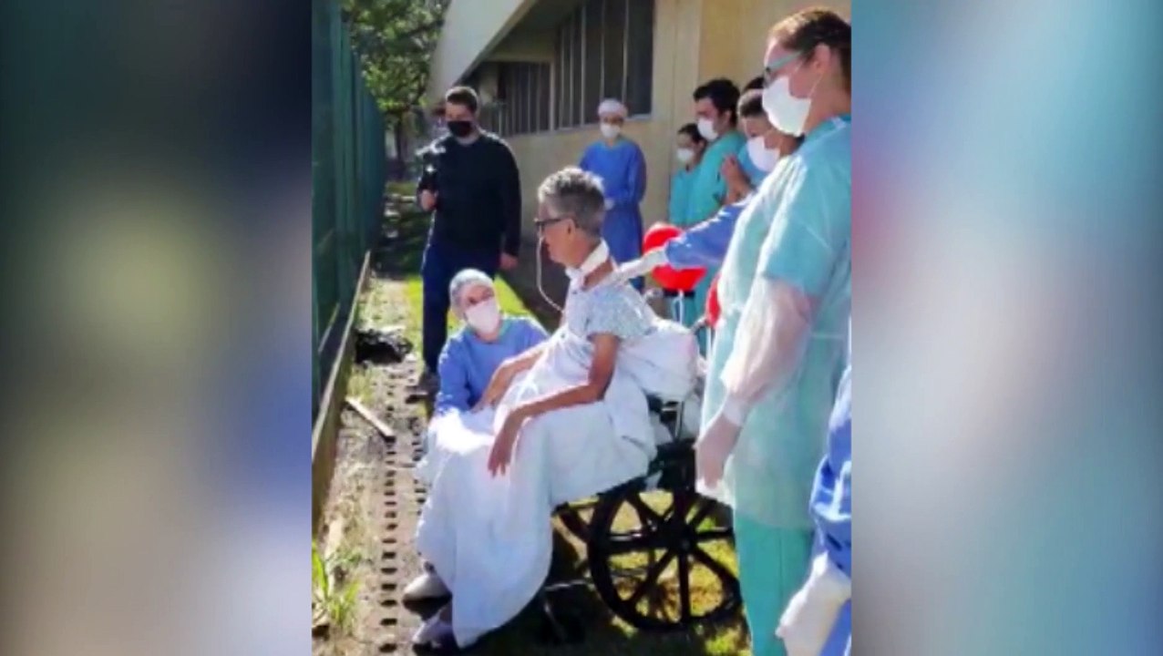 Paciente com covid-19 que superou parada cardíaca vê família pela primeira vez; vídeo emociona