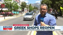 Coronavirus: As shops reopen in Greece, owners fear second wave – and second lockdown