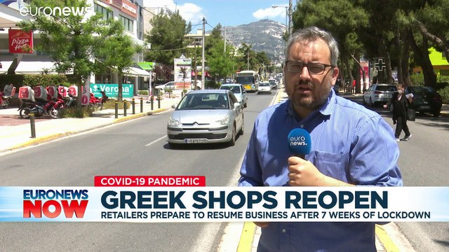 Coronavirus: As shops reopen in Greece, owners fear second wave – and second lockdown