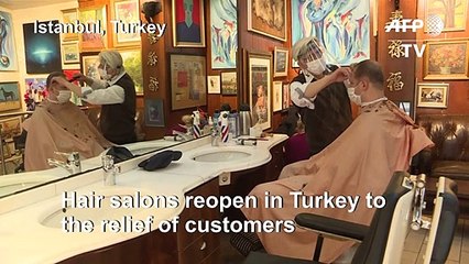 Hair salons reopen in Turkey after almost two-month closure