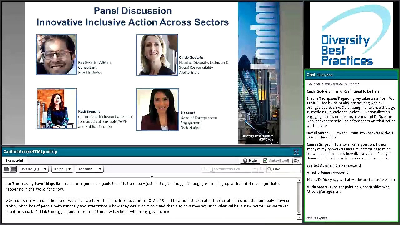 Global Member Conference Panel Discussion April 2020