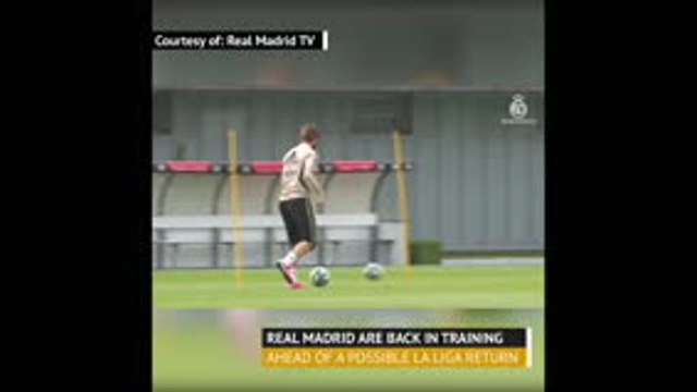 Real Madrid train ahead of potential La Liga return