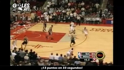 ¡13 puntos en 33 segundos!