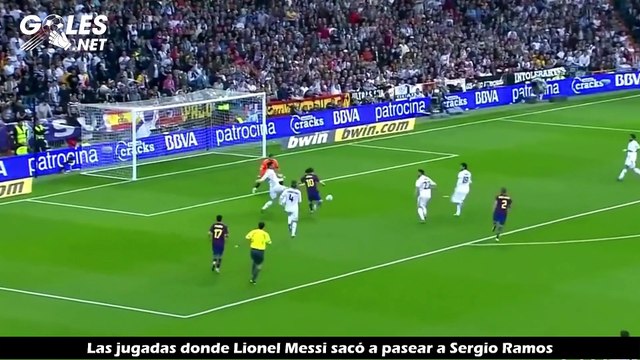 Las jugadas donde Lionel Messi sacó a pasear a Sergio Ramos