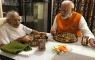 Watch: PM Narendra Modi Meets Mother Hiraben Over Lunch