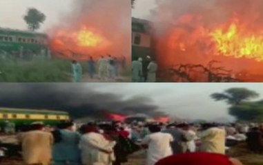 Pak: 46 Dead, 30 Injured After Fire Breaks Out In Train In Liaquatpur
