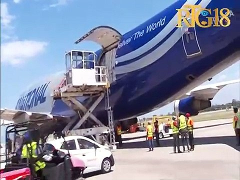 Leta ayisyen resevwa yon dezyèm kagezon materyèl medikal yo achte nan peyi Chine