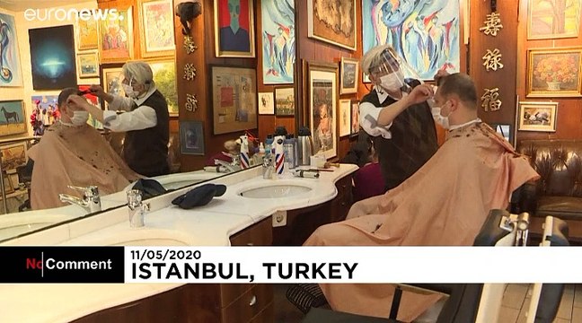 En Turquie, barbiers et coiffeurs reprennent du service